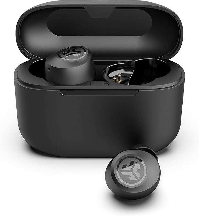 JLab Go Air Pop wireless earbuds with charging case