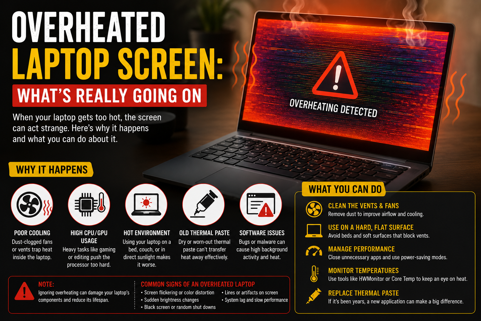 Overheated Laptop Screen: What’s Really Going On