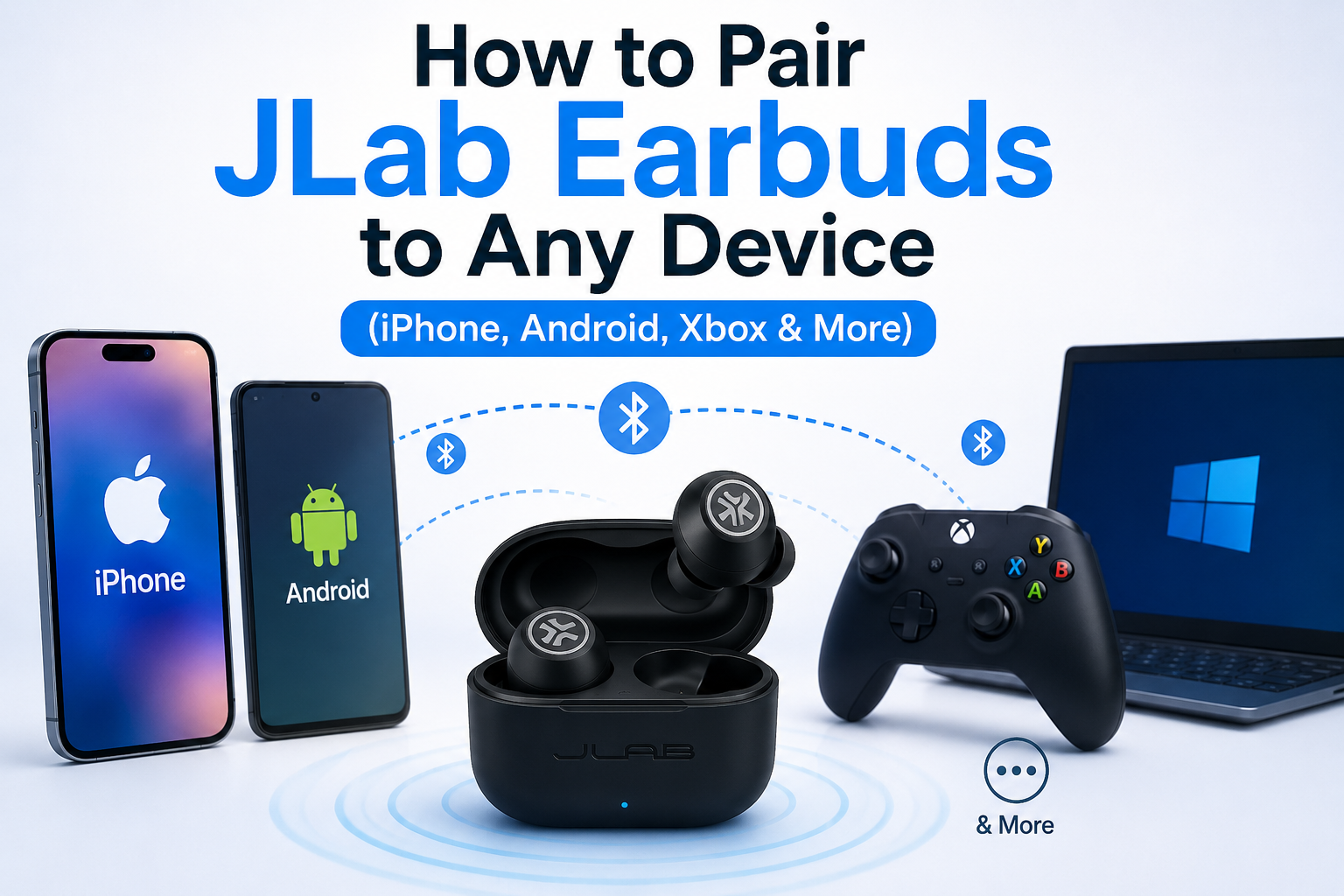 How to Pair JLab Earbuds to Any Device (iPhone, Android, Xbox & More)