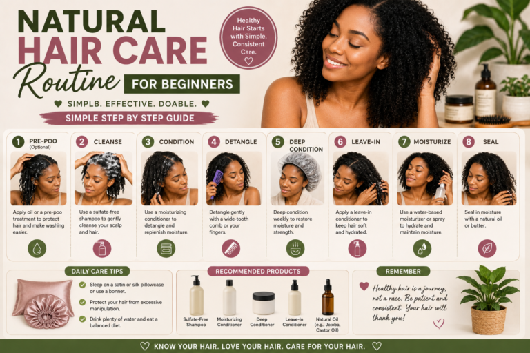 Natural Hair Care Routine for Beginners — Simple Step by Step Guide