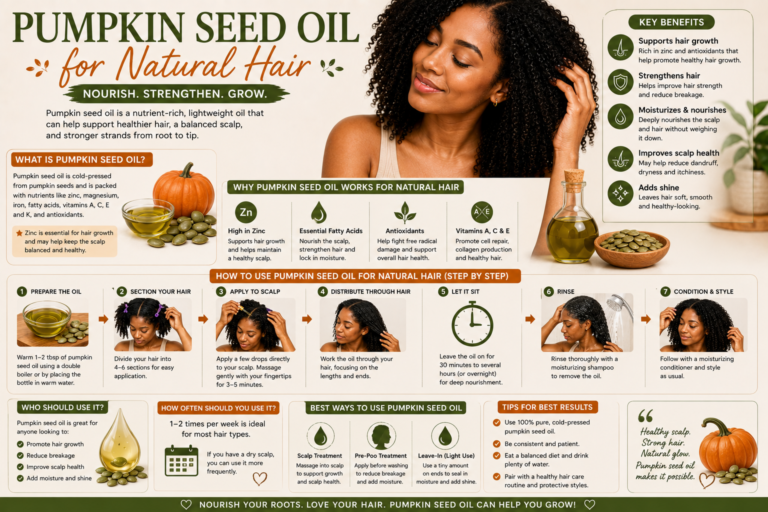 Pumpkin Seed Oil for Natural Hair — Benefits, Uses, and Honest Results