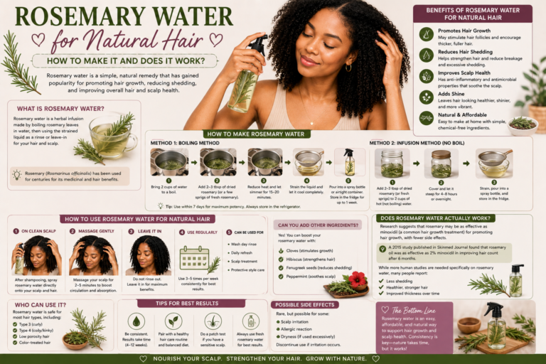 Rosemary Water for Natural Hair — How to Make It and Does It Work?