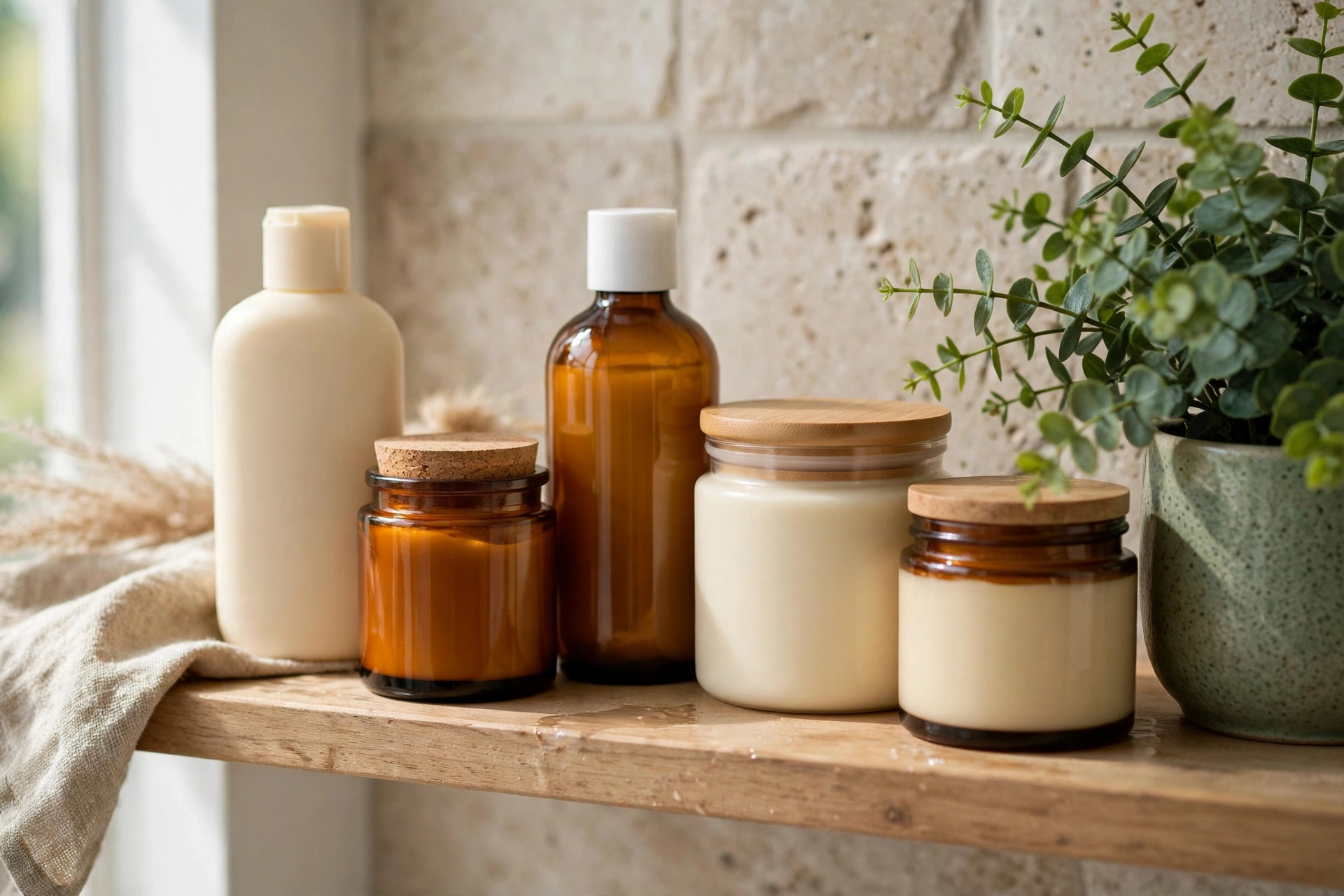 Leave-in conditioner bottles and jars for 4c hair care